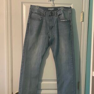 Wrangler Men's Light Blue Straight Jeans